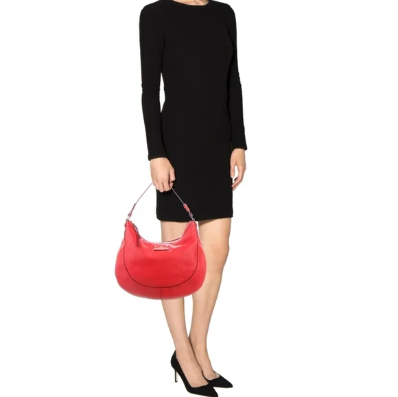 Kate Spade New York Lori Berkshire Road Red Leather Hobo Bag. - Picture 2 of 16